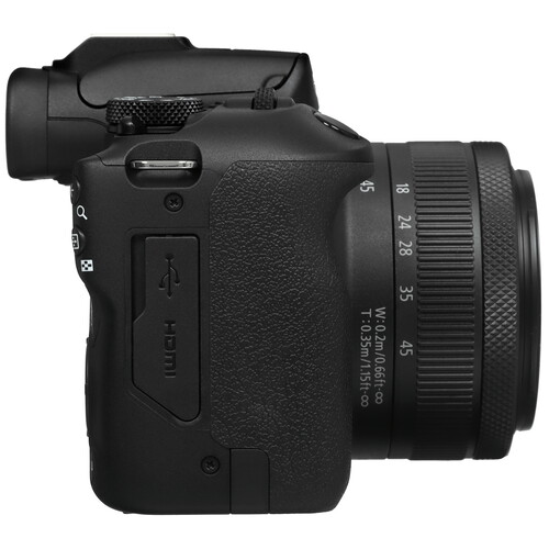 Купить Беззеркальный фотоаппарат Canon EOS R100 Kit 18-45mm F4.5-6.3 IS STM черный  5446380. Характеристики, отзывы и цены в Донецке