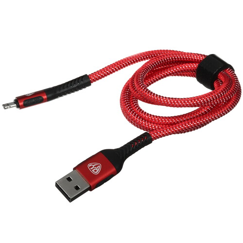 Купить Кабель круглый BY Lightning 8-pin - USB 2.0 Type-A красный 1 м  5482159. Характеристики, отзывы и цены в Донецке
