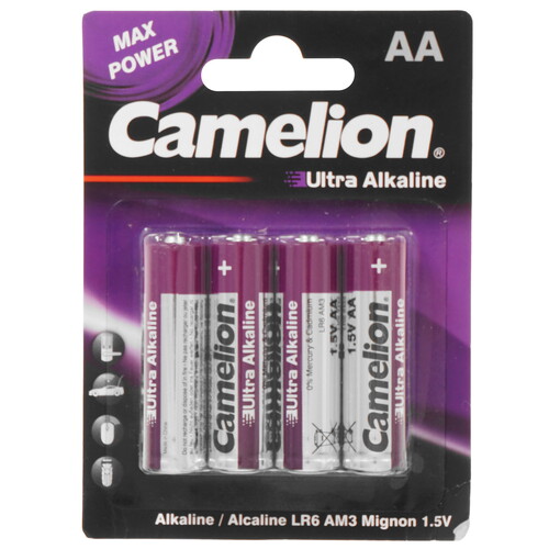 Купить Батарейка Camelion Ultra LR6-BP4UT AA (LR6/ER14505/FR6/R6P)  9117692. Характеристики, отзывы и цены в Донецке