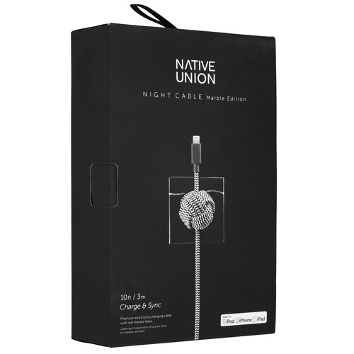 Купить Кабель круглый Native Union Lightning 8-pin MFI - USB 2.0 Type-A черный 3 м  5466067. Характеристики, отзывы и цены в Донецке