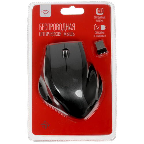 Купить Мышь беспроводная DEXP WM-101BUS  черный  1008739. Характеристики, отзывы и цены в Донецке