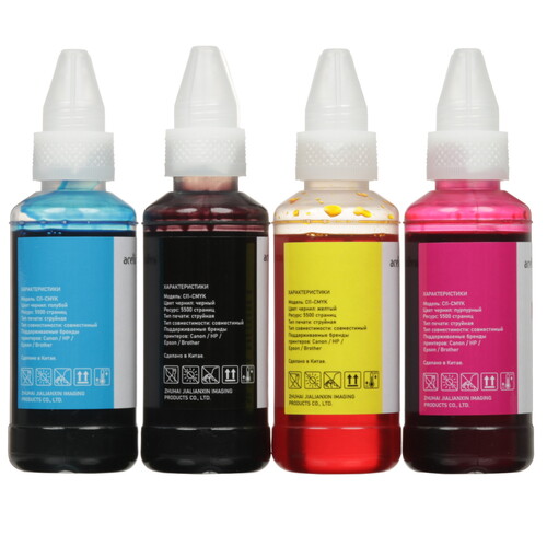 Купить Чернила водорастворимые Aceline CI1-CMYK голубой, желтый, пурпурный, черный  9209865. Характеристики, отзывы и цены в Донецке