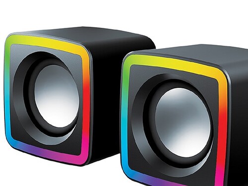 Купить Колонки Qumo GLOW AS014 черный  9283814. Характеристики, отзывы и цены в Донецке