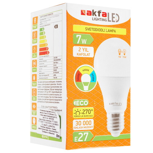 Купить Лампа светодиодная Akfa Lighting АК-TCS 7W  9162555. Характеристики, отзывы и цены в Донецке