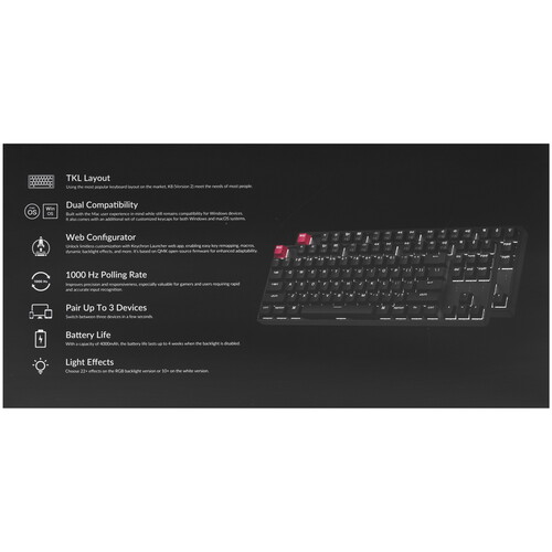 Купить Клавиатура  проводная + беспроводная Keychron K8 version 2  9262287. Характеристики, отзывы и цены в Донецке