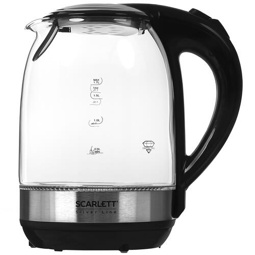 Купить Электрочайник Scarlett SC-EK27G48 черный  5347661. Характеристики, отзывы и цены в Донецке