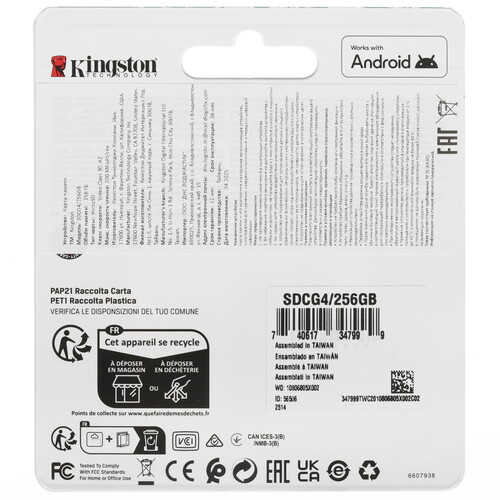 Купить Карта памяти Kingston Canvas Go! Plus microSDXC 256 ГБ  5624200. Характеристики, отзывы и цены в Донецке