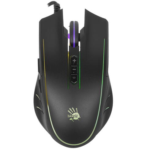 Купить Мышь проводная A4Tech Q81 Bloody Curve  черный  1645112. Характеристики, отзывы и цены в Донецке