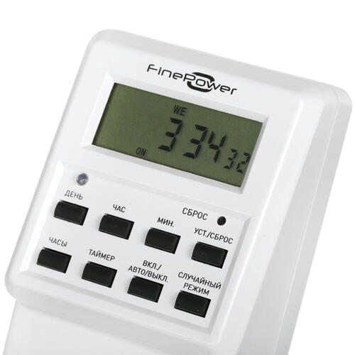 Купить Таймер розеточный FinePower ST-A0120  4876629. Характеристики, отзывы и цены в Донецке