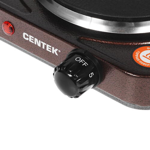 Купить Плита компактная электрическая Centek CT-1506 коричневый  8164595. Характеристики, отзывы и цены в Донецке