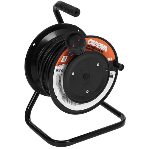 Купить Удлинитель силовой Cadena CDM USR1-2x0.75-30m-B черный  9188074. Характеристики, отзывы и цены в Донецке