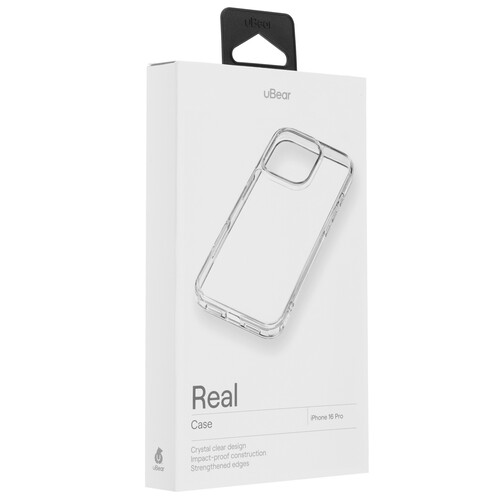 Купить Накладка  uBear Real Case для Apple iPhone 16 Pro прозрачный  5474364. Характеристики, отзывы и цены в Донецке