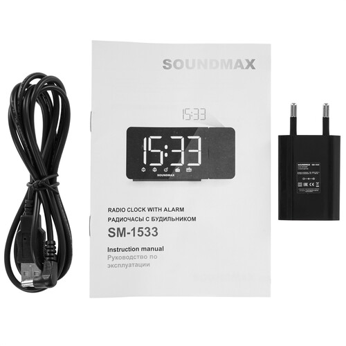 Купить Радиобудильник Soundmax SM-1533  9063223. Характеристики, отзывы и цены в Донецке