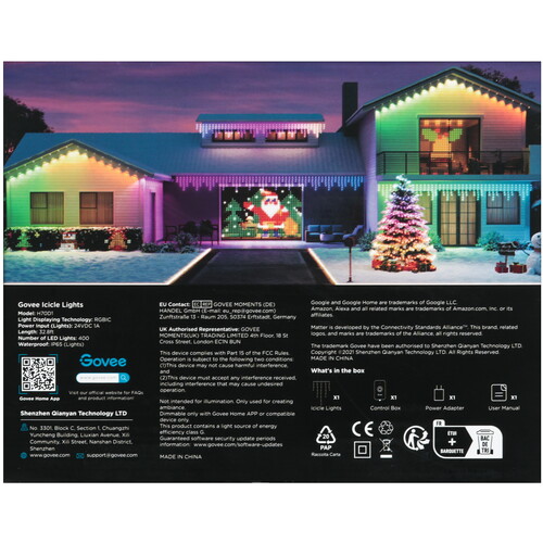 Купить Гирлянда Govee Icicle Lights  5606642. Характеристики, отзывы и цены в Донецке