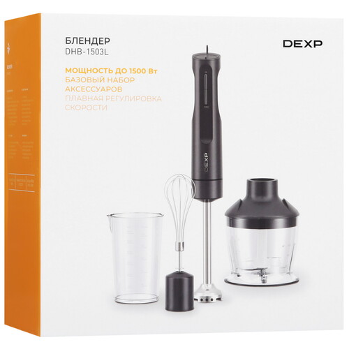 Купить Блендер погружной DEXP DHB-1503L серый  9088210. Характеристики, отзывы и цены в Донецке