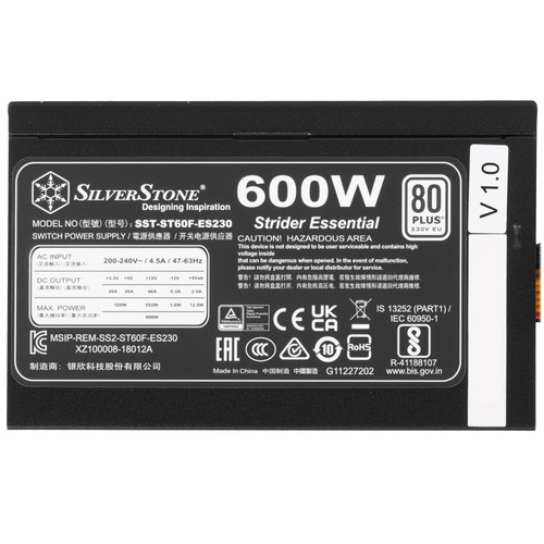 Купить Блок питания SilverStone SST-ST60F-ES230  черный  5358876. Характеристики, отзывы и цены в Донецке