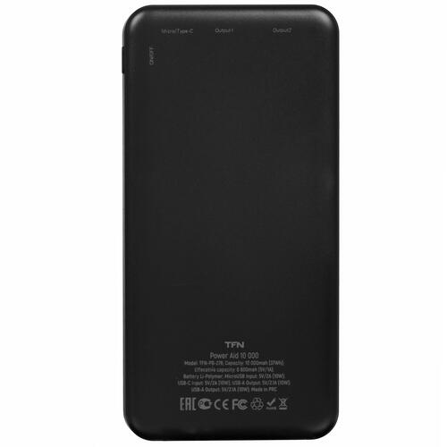 Купить Портативный аккумулятор TFN PowerAid черный  5000386. Характеристики, отзывы и цены в Донецке