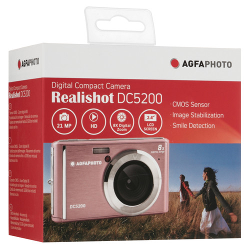 Купить Компактный фотоаппарат AgfaPhoto DC5200 розовый  5621566. Характеристики, отзывы и цены в Донецке