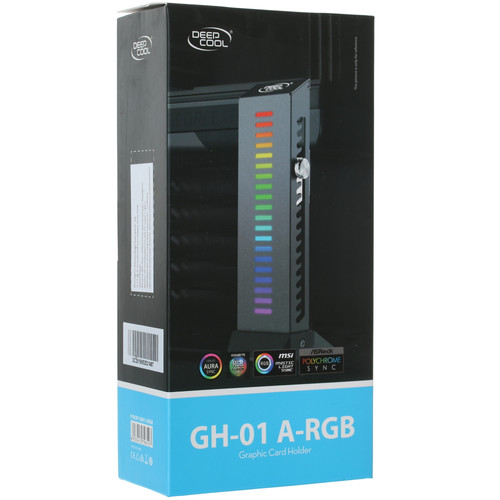 Купить Подставка для видеокарты DEEPCOOL GH-01 A-RGB черный [GH-01 A-RGB]  1344847. Характеристики, отзывы и цены в Донецке