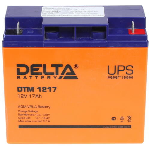 Купить Аккумуляторная батарея для ИБП Delta DTM 1217  1184902. Характеристики, отзывы и цены в Донецке