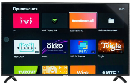 Купить 40" (101 см) Телевизор Harper 40F660TS черный  1276709. Характеристики, отзывы и цены в Донецке