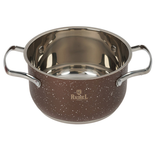 Купить Кастрюля Rashel Стефани R-206z 2.6 л 18 см коричневый  9321062. Характеристики, отзывы и цены в Донецке