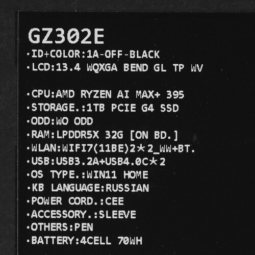 Купить 13.4" Ноутбук ASUS ROG Flow GZ302EA-RU086W черный  5612500. Характеристики, отзывы и цены в Донецке