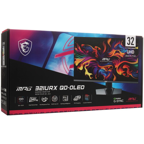 Купить 31.5" Монитор MSI MPG 321URX QD-OLED черный  5445730. Характеристики, отзывы и цены в Донецке