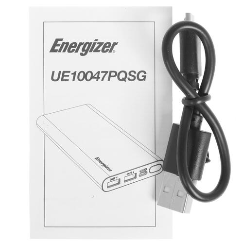 Купить Портативный аккумулятор Energizer UE10047PQ серый  1371364. Характеристики, отзывы и цены в Донецке