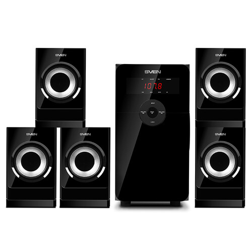 Купить Колонки SVEN HT-201 черный  4900351. Характеристики, отзывы и цены в Донецке