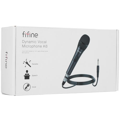 Купить Микрофон Fifine K6 черный  1642400. Характеристики, отзывы и цены в Донецке