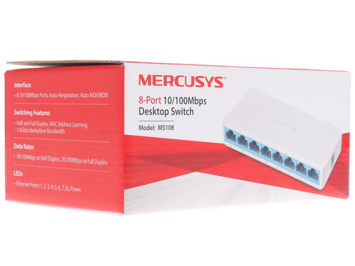 Купить Коммутатор Mercusys MS108  1173618. Характеристики, отзывы и цены в Донецке