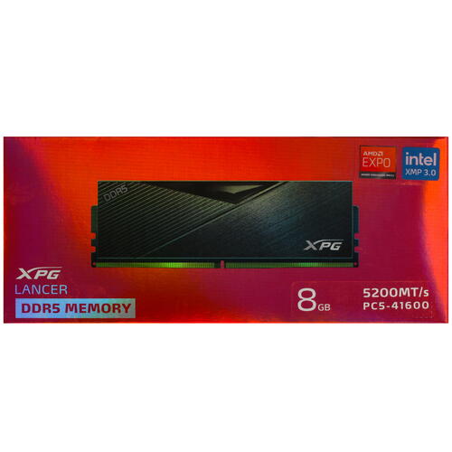 Купить Оперативная память ADATA XPG Lancer [AX5U5200C388G-CLABK] 8 ГБ  5096475. Характеристики, отзывы и цены в Донецке