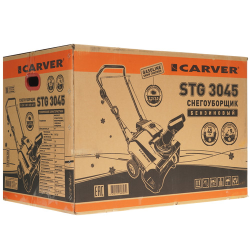 Купить Снегоуборщик бензиновый Carver STG-3045  4854227. Характеристики, отзывы и цены в Донецке