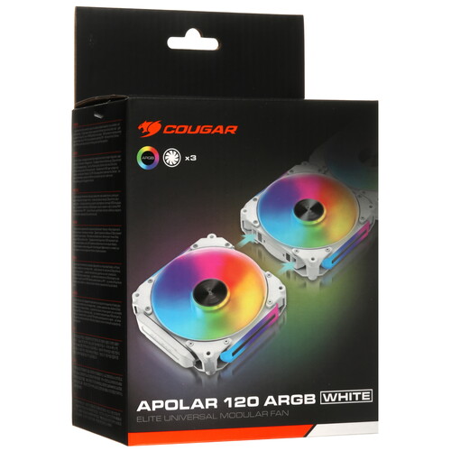 Купить Комплект вентиляторов Cougar APOLAR 120 ARGB  5454617. Характеристики, отзывы и цены в Донецке