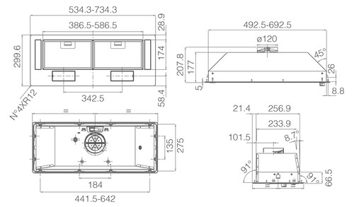 Купить Вытяжка полновстраиваемая Elica ERA BL/A/72 черный  9226641. Характеристики, отзывы и цены в Донецке