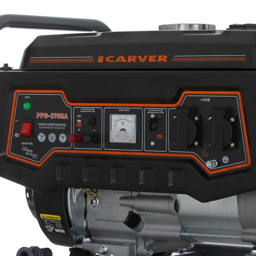 Купить Электрогенератор   бензиновый Carver PPG-3900A  1081880. Характеристики, отзывы и цены в Донецке