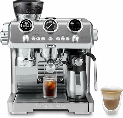 Купить Кофеварка рожковая Delonghi EC9885.M серебристый  5643012. Характеристики, отзывы и цены в Донецке