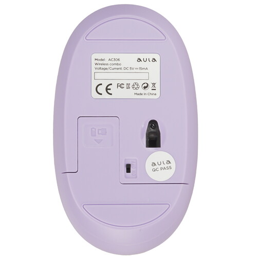 Купить Клавиатура+мышь беспроводная   AULA AC306 фиолетовый  9096833. Характеристики, отзывы и цены в Донецке