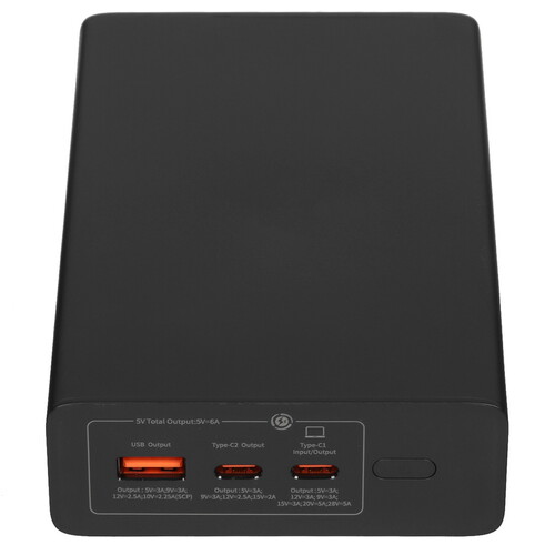 Купить Портативный аккумулятор Baseus Adaman Laptop Power Bank 140W черный  5451576. Характеристики, отзывы и цены в Донецке