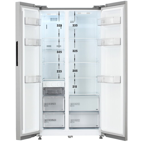 Купить Холодильник Side by Side   Midea MDRS710FGE46 серебристый  9285179. Характеристики, отзывы и цены в Донецке