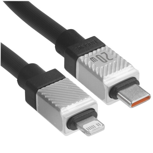 Купить Кабель круглый Baseus Lightning 8-pin - USB Type-C черный 2 м  9167146. Характеристики, отзывы и цены в Донецке