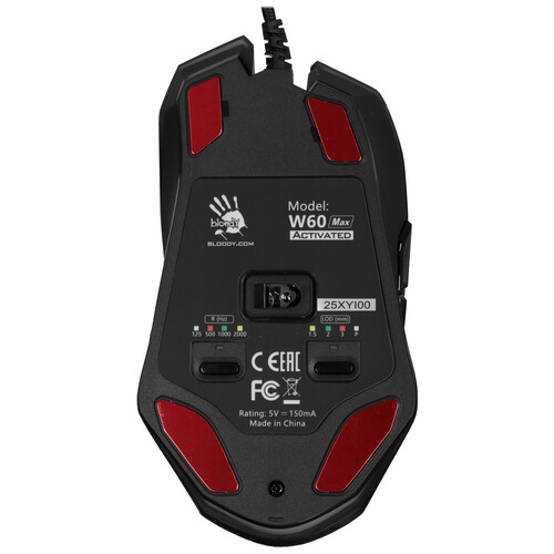 Купить Мышь проводная A4Tech Bloody W60 Max  черный  9280323. Характеристики, отзывы и цены в Донецке
