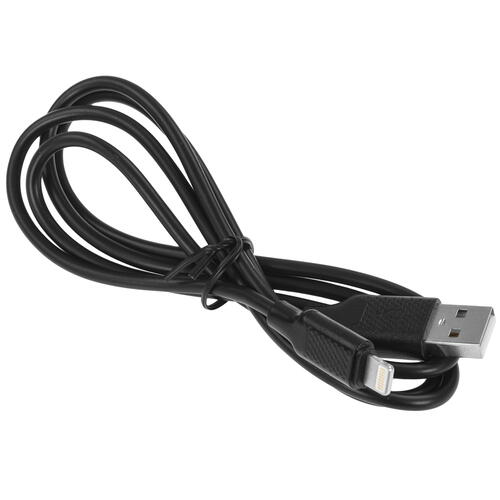 Купить Кабель круглый Cablexpert Lightning 8-pin - USB 2.0 Type-A черный 1 м  5452370. Характеристики, отзывы и цены в Донецке