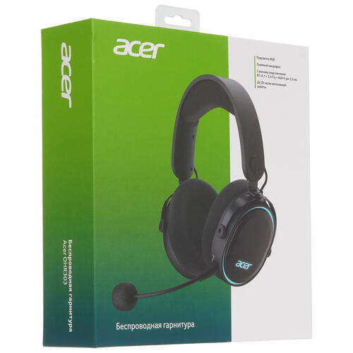 Купить Беспроводные/проводные наушники Acer OHR303 черный  9082891. Характеристики, отзывы и цены в Донецке