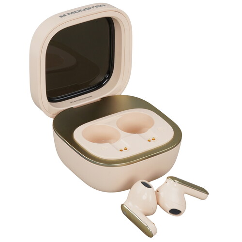 Купить Наушники TWS MONSTER N-lite 212 бежевый 2025  9309080. Характеристики, отзывы и цены в Донецке