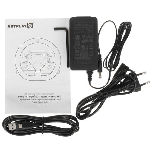 Купить Руль Artplays V-1600 Pro черный  5403464. Характеристики, отзывы и цены в Донецке