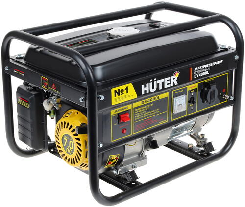 Купить Электрогенератор   бензиновый Huter DY4000L  6717380. Характеристики, отзывы и цены в Донецке