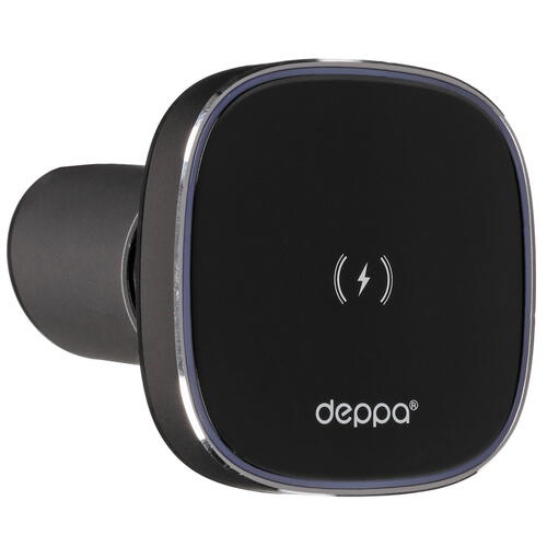 Купить Держатель автомобильный DEPPA Mage Safe QI Belka серебристый  5406924. Характеристики, отзывы и цены в Донецке