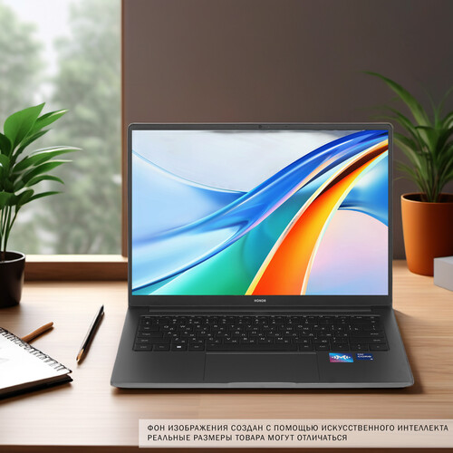 Купить 14" Ноутбук HONOR MagicBook X 14 2024 Pro Fermi-G5851A серый  5448004. Характеристики, отзывы и цены в Донецке